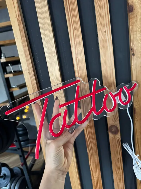 Лед вивіска тату: світлодіодна табличка Tattoo для салону